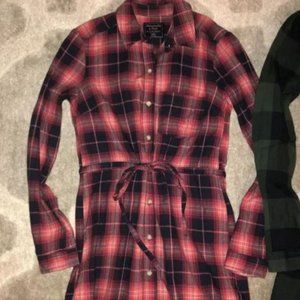 A&F Flannel Shirt Dress